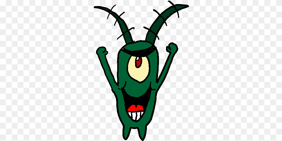 Confused Plankton Picture Cartoon, Animal, Person, Grasshopper, Insect Png Image