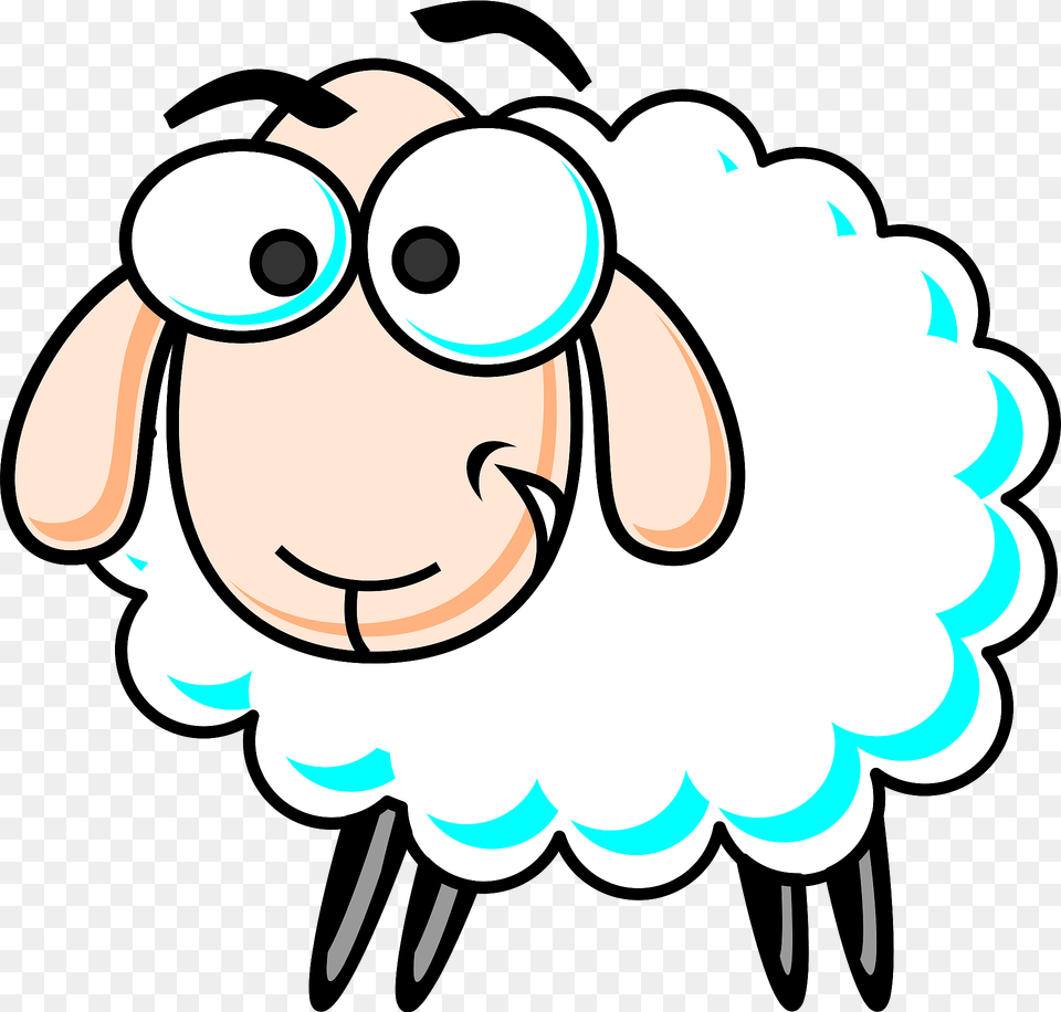 Confused Sheep Clipart, Animal, Livestock, Mammal, Bear Free Png