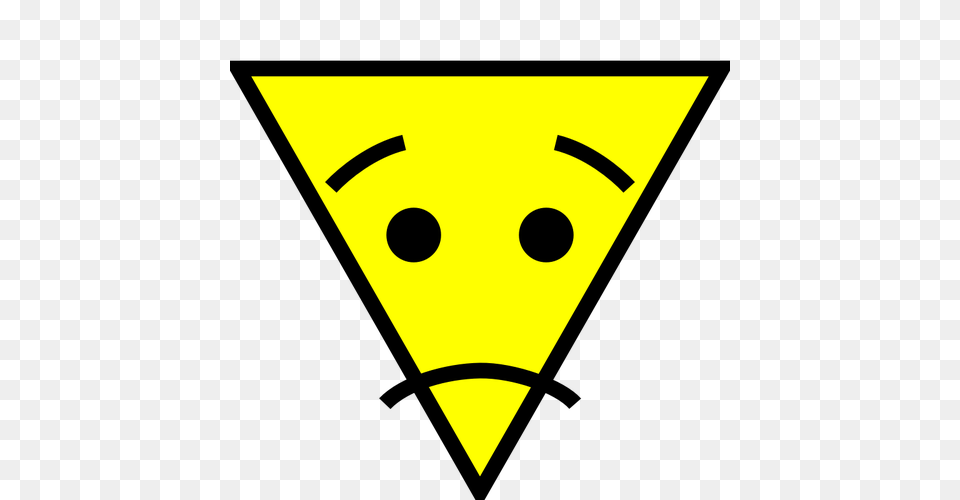 Confused Triangle Face Icon Vector Image Free Png
