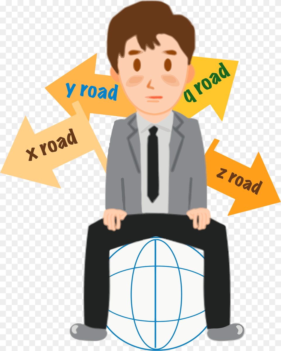 Confusion Crossroads Icons Indecision Clipart, Accessories, Formal Wear, Tie, Boy Png Image
