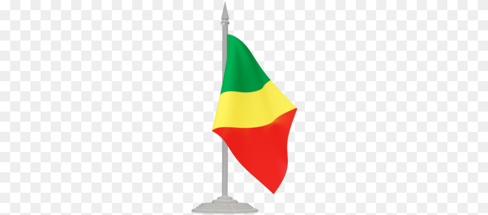 Congo Brazzaville Flag Serbian Flag Pole, Smoke Pipe Free Png Download
