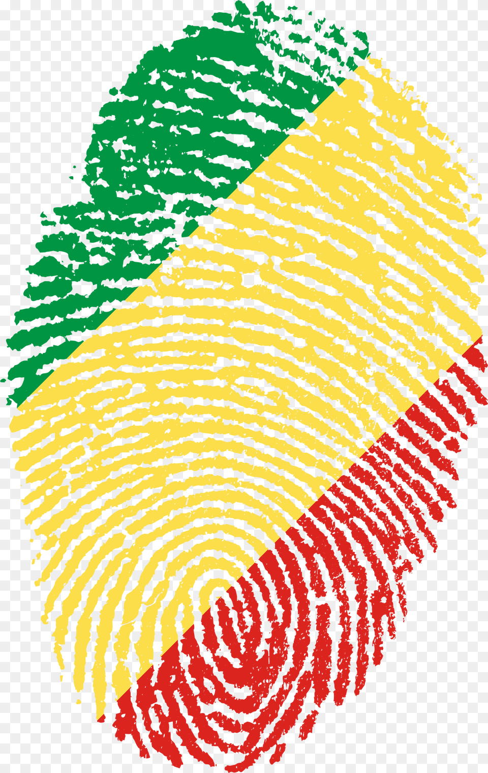 Congo Flag Fingerprint Country Trinidad And Tobago Finger Print, Home Decor, Art, Graphics, Rug Png Image