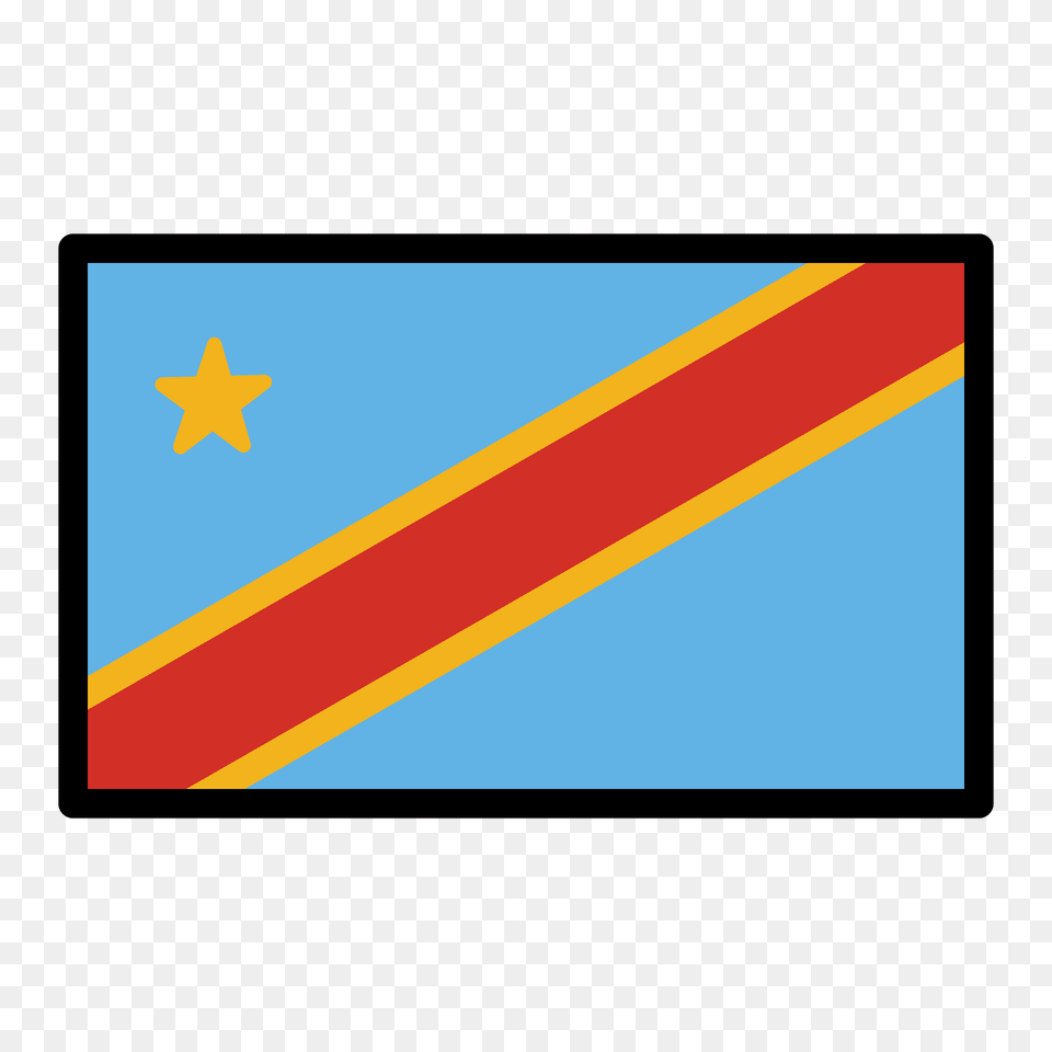 Congo Kinshasa Flag Emoji Clipart, Blackboard Free Png