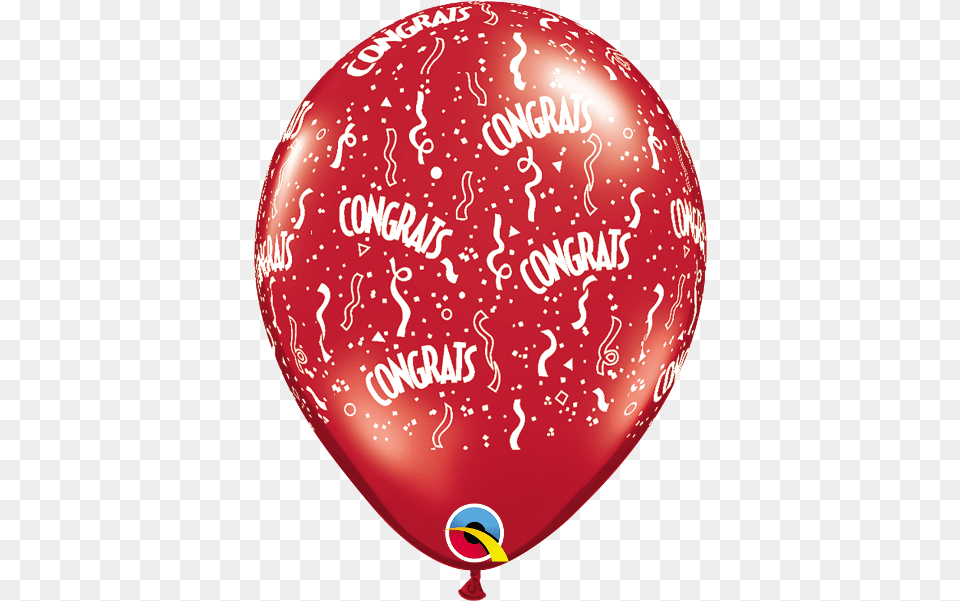 Congrats A Round Jewel Ruby Red Balloon Balloon Png