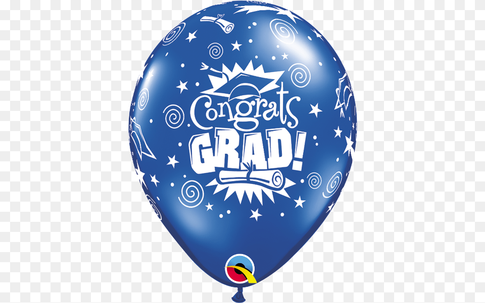 Congrats Grad Jewel Sapphire Blue Congrats Grad Balloons Latex, Balloon Png Image