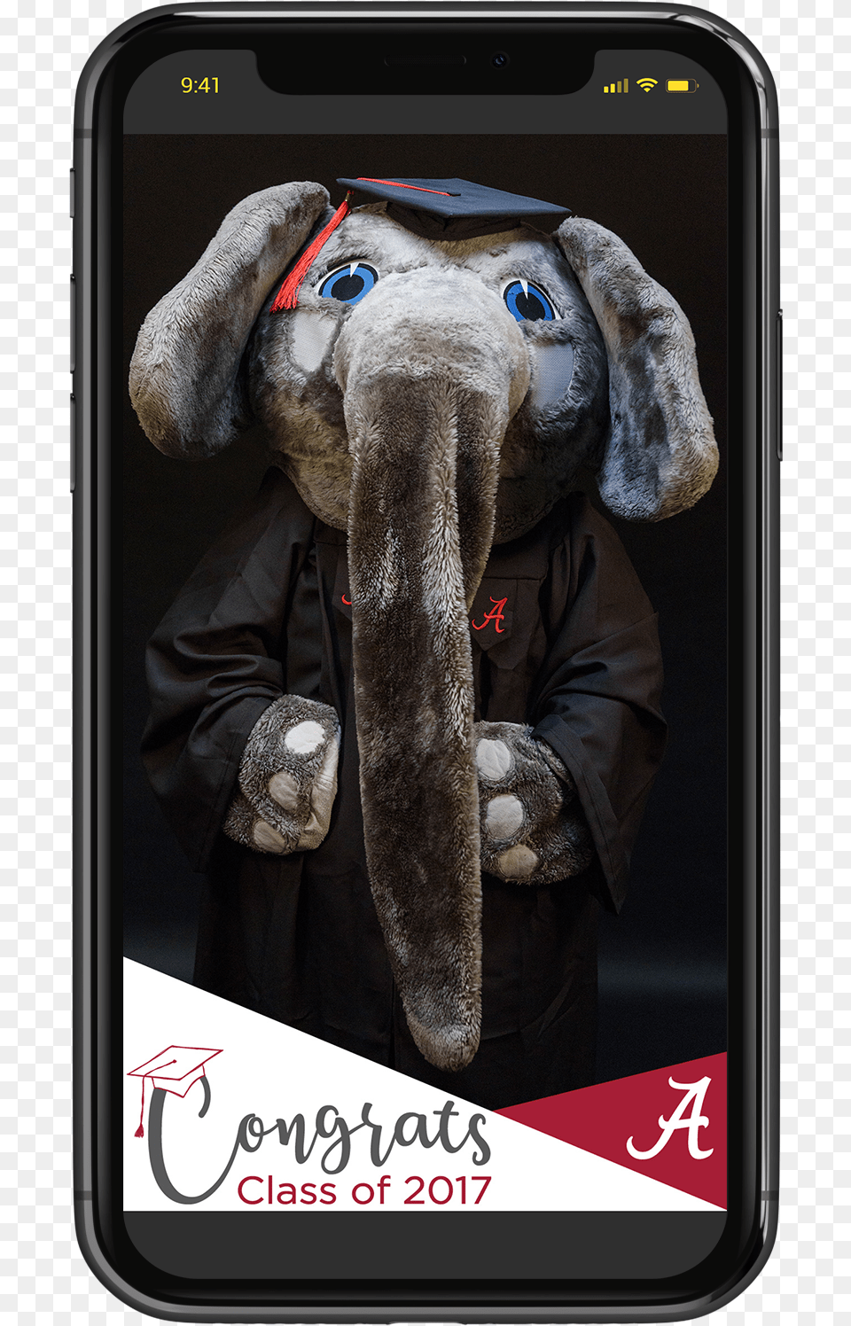 Congrats Grad Snapchat Alabama Crimson Tide, Animal, Elephant, Mammal, Wildlife Free Png Download
