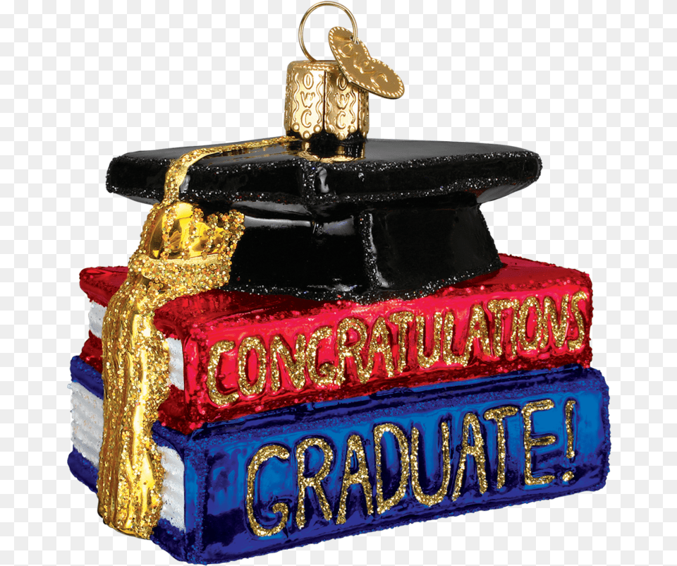 Congrats Graduate Ornament High School Graduate Ornaments, Birthday Cake, Cake, Cream, Dessert Free Png Download