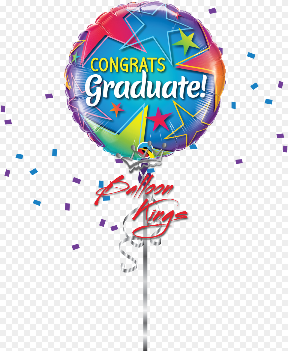 Congrats Graduate Stars Balloon I Love You, Food, Sweets Free Transparent Png