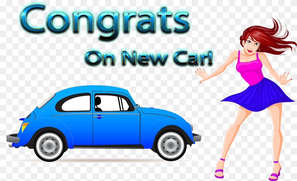 Congrats On New Car Image Download, Adult, Vehicle, Transportation, Person Free Transparent Png