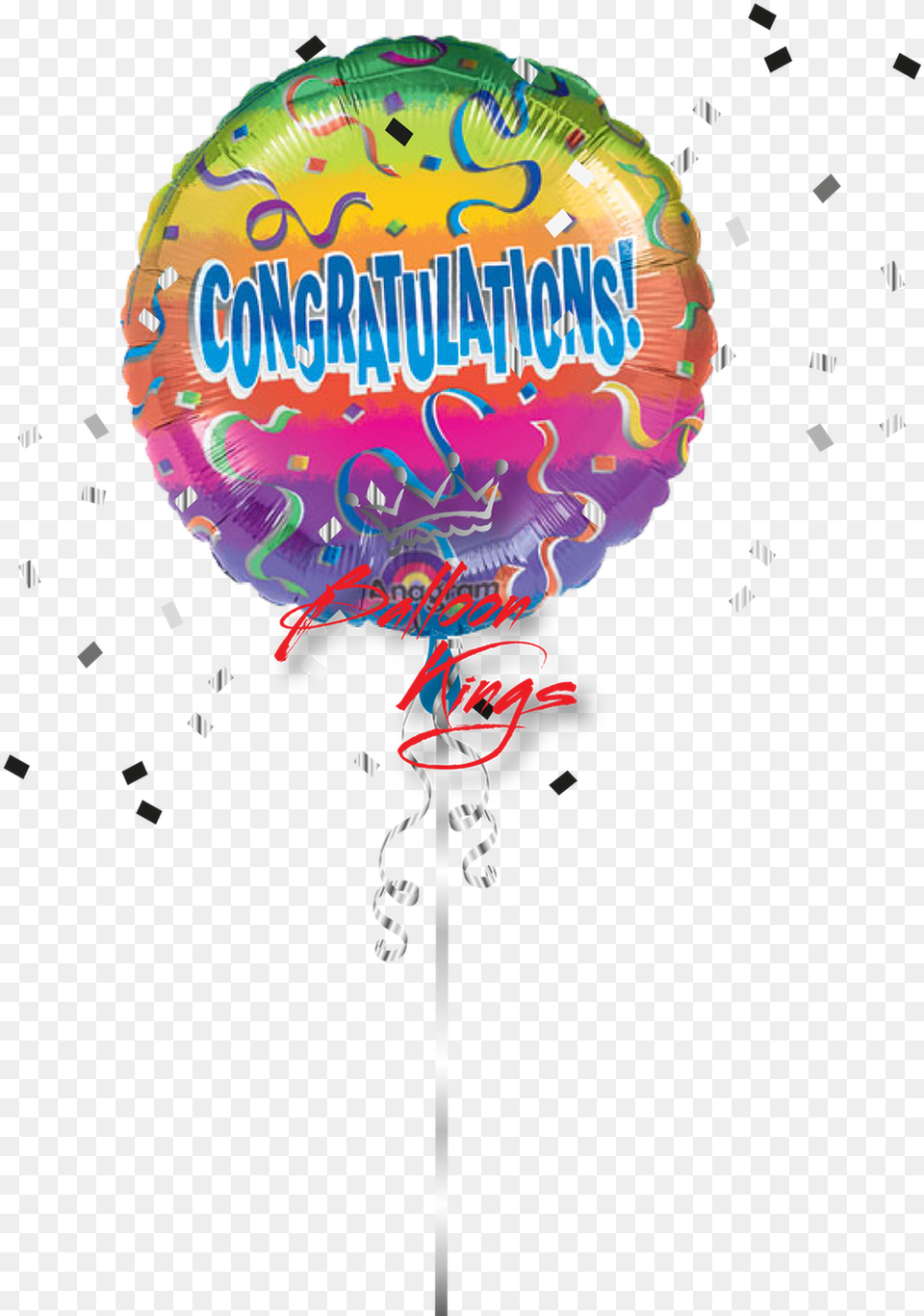 Congrats Rainbow Congrats Balloon, Food, Sweets, Candy Png
