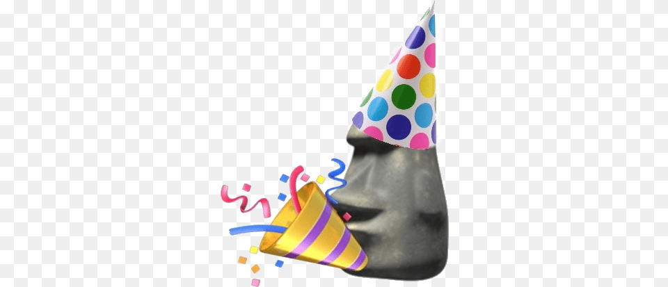 Congrats To The Moai Discord Server For Hitting 100 Members Party Hat, Clothing, Party Hat Free Transparent Png