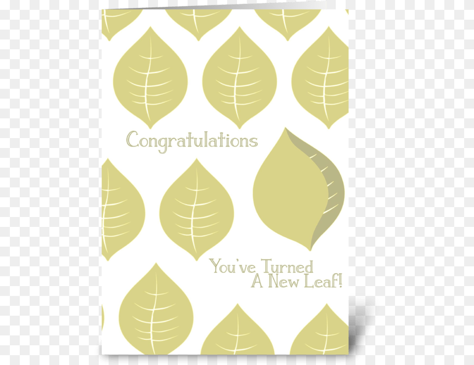 Congrats You Turned A New Leaf Greeting Card Graphic Design, Home Decor, Plant, Rug, Pattern Free Png Download