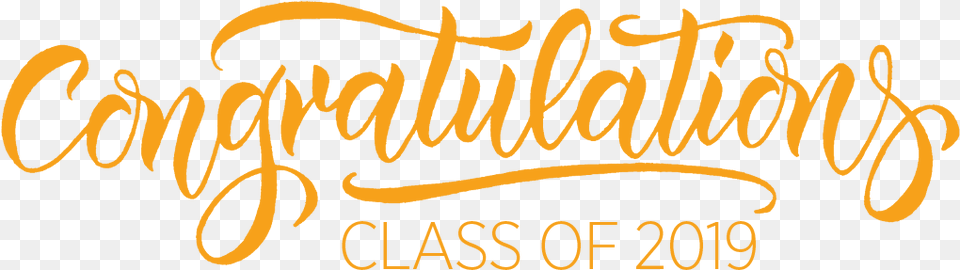 Congratulation Class Of 2019, Calligraphy, Handwriting, Text Free Png