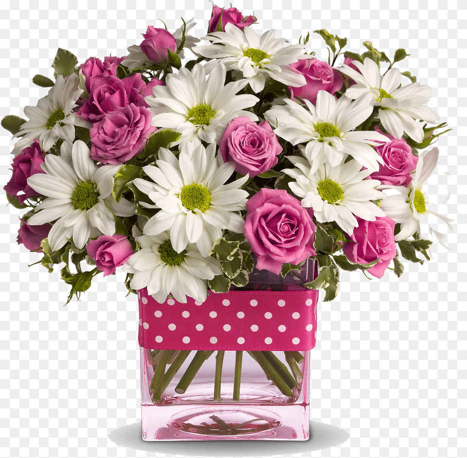 Congratulation Flower Polka Dots And Posies, Plant, Flower Arrangement, Flower Bouquet, Pattern Free Png