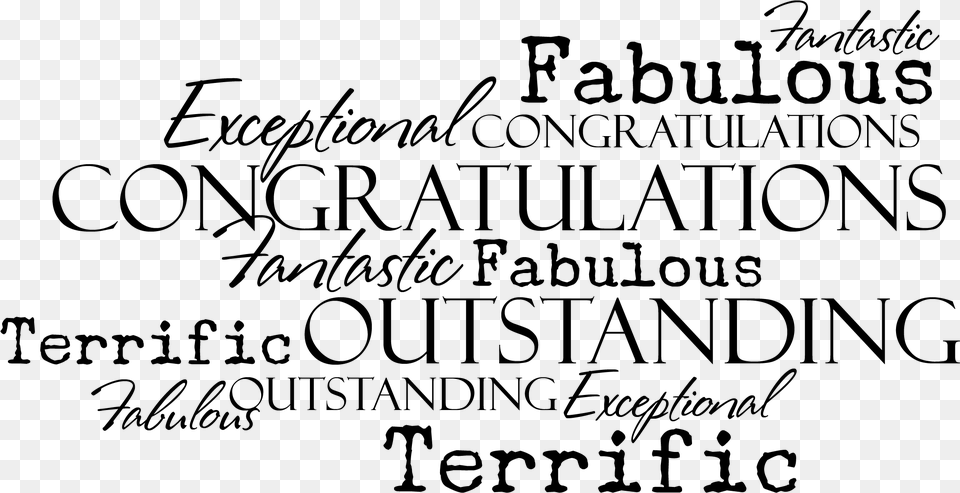 Congratulations Clipart Wonderful Job, Gray Free Transparent Png