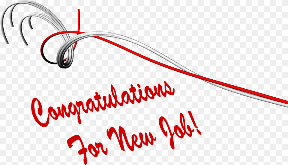 Congratulations For New Job Photo Coquelicot, Knot, Text Free Transparent Png