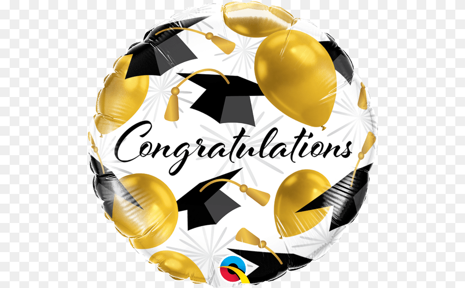 Congratulations Gold Balloons Qualatex Clipart Balloons For Graduation, Ball, Football, Soccer, Soccer Ball Free Png