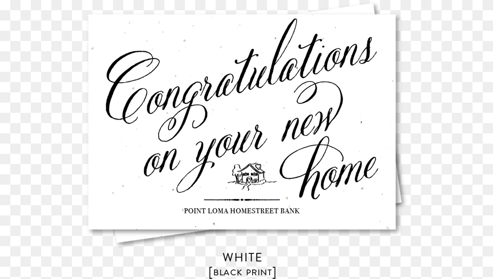 Congratulations New Home Cards Black And White, Calligraphy, Handwriting, Text Png Image