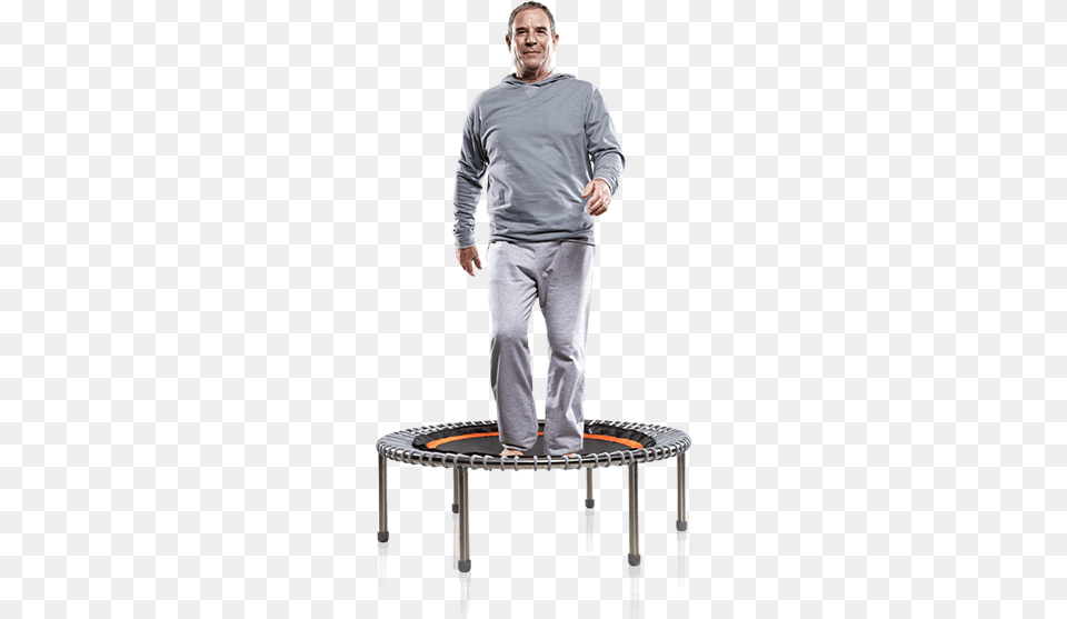 Congratulations On Your Decision To Get Into Shape Jumping On Exercise Trampoline, Adult, Male, Man, Person Png