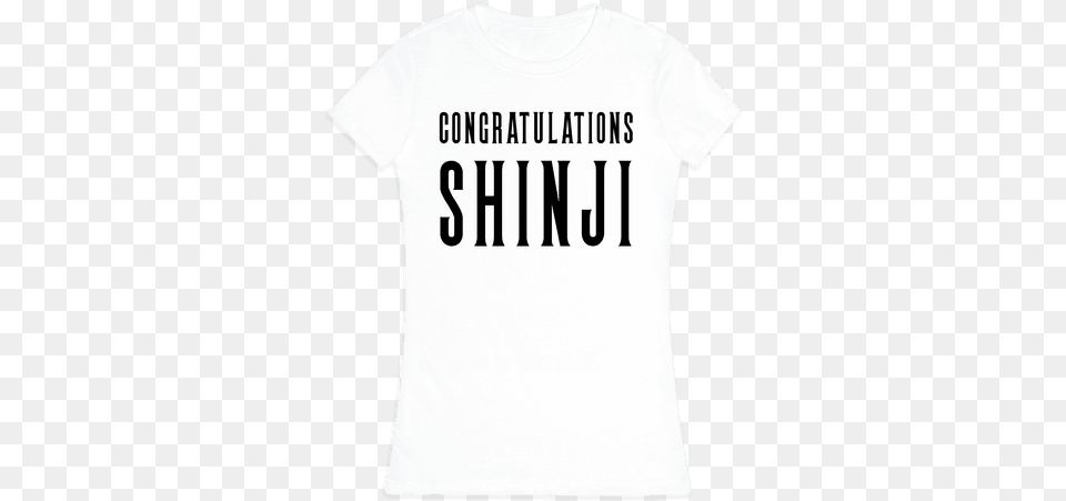 Congratulations Shinji Womens T Shirt T Shirt, Clothing, T-shirt Free Transparent Png