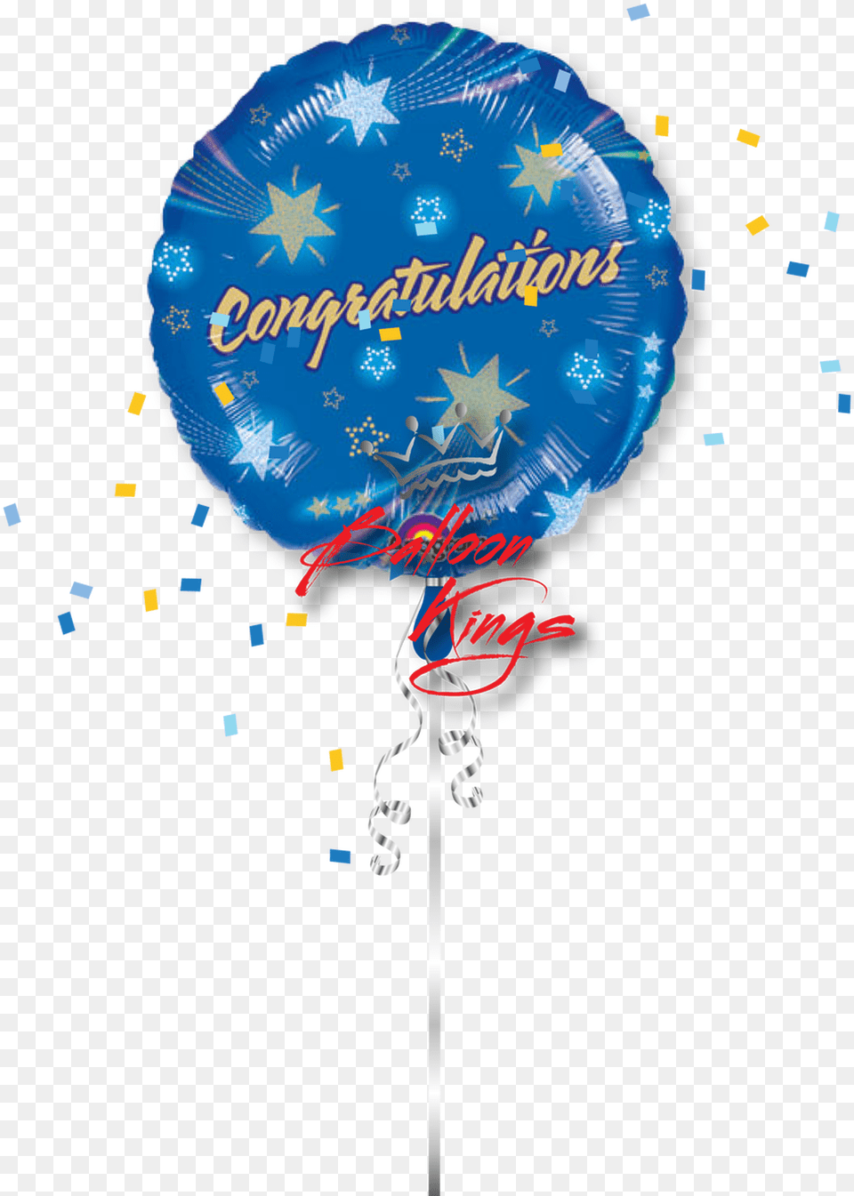 Congratulations Shooting Stars Balloon, Food, Sweets Free Png Download