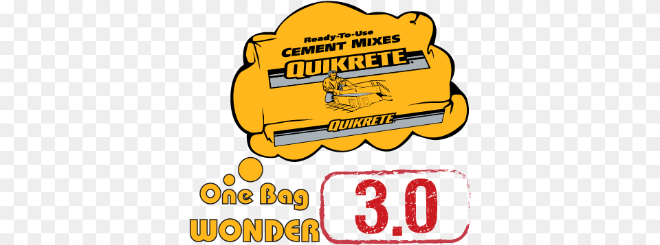 Congratulations To Our Quikrete One Bag Wonder 30th Birthday Humor Round Ornament, Adult, Person, Man, Male Png