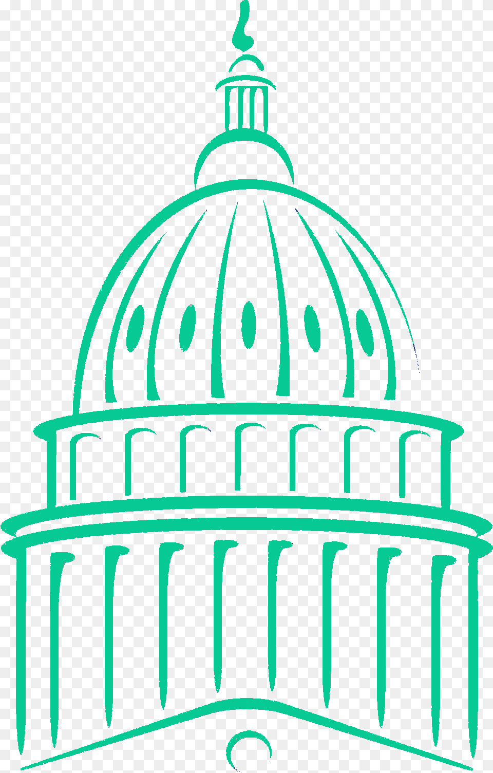 Congress Clipart Dome Capitol Building Madison Capitol Building Outline, Logo, Symbol Free Transparent Png