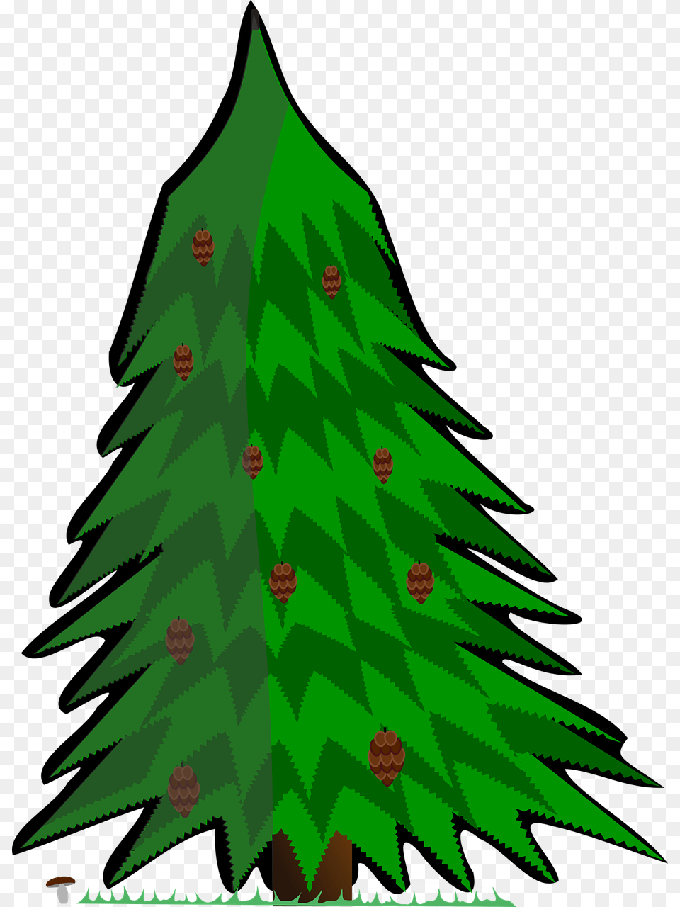 Conifer Vector Tree Picture Kreslen Jehlinat Strom, Plant, Green, Christmas, Christmas Decorations Free Transparent Png