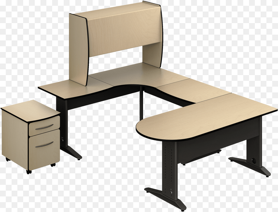 Conjunto Ejecutivo Diagonal Computer Desk, Furniture, Table, Electronics Png Image