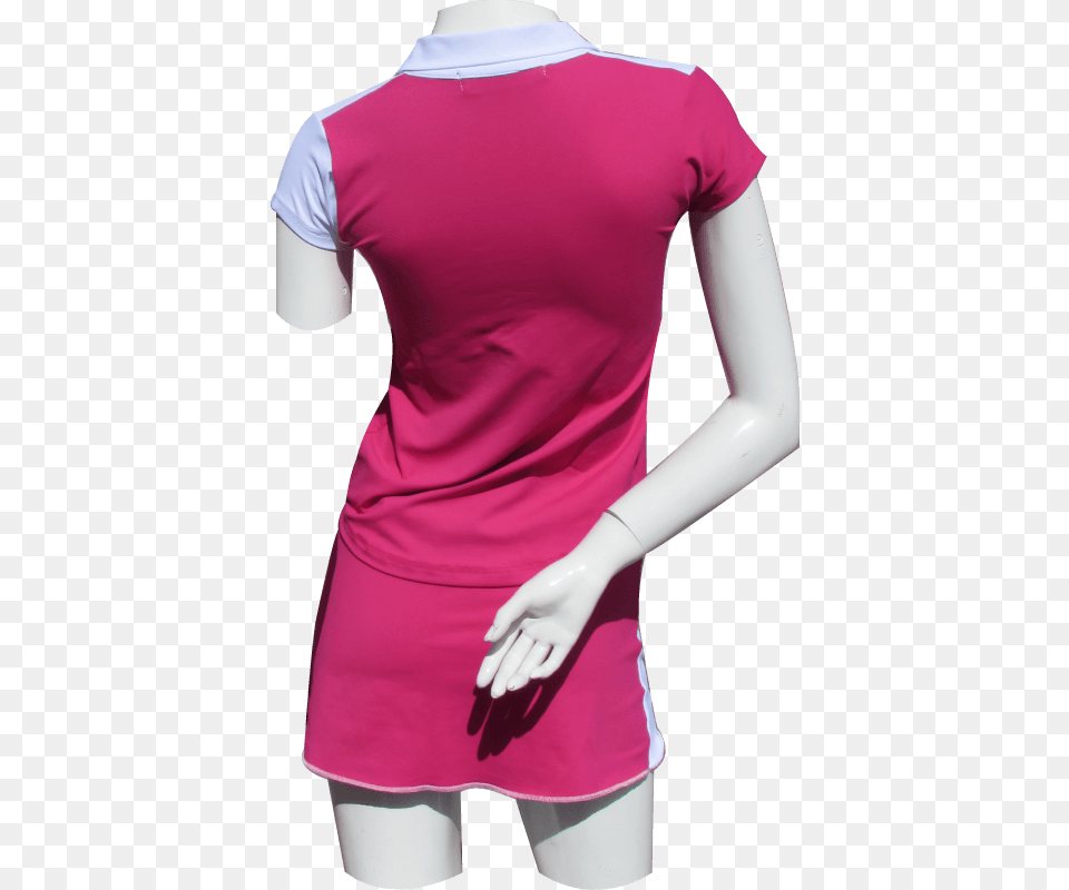 Conjunto Mujer Polo Falda Pantaln Modelo Fuchsia Woman, Blouse, Clothing, Dress, T-shirt Png