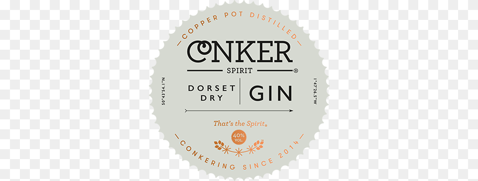 Conker Gin Conker Spirit Dorset Dry Gin, Advertisement, Poster, Text Png Image