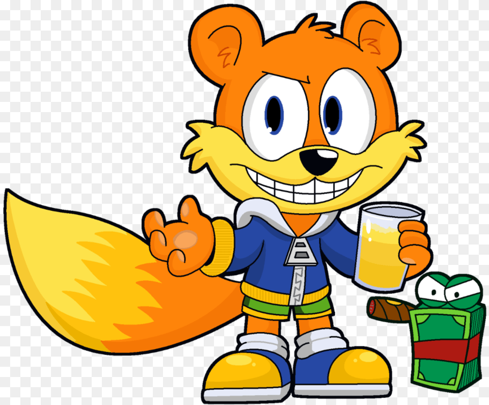 Conker The Squirrel By The Driz Conker The Squirrel Art, Cartoon, Baby, Person, Face Free Transparent Png