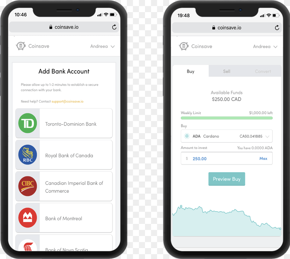 Connect Bank Account And Mobile View Of Cad To Cardano Card View Ios, Electronics, Mobile Phone, Phone, Text Free Png Download