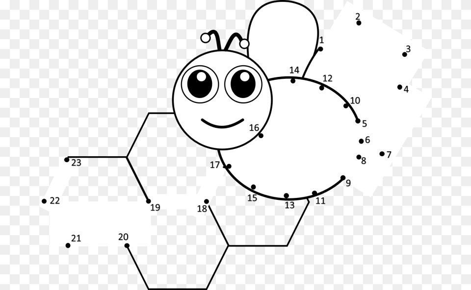 Connect The Dots Bee, Face, Head, Person, Diagram Free Transparent Png