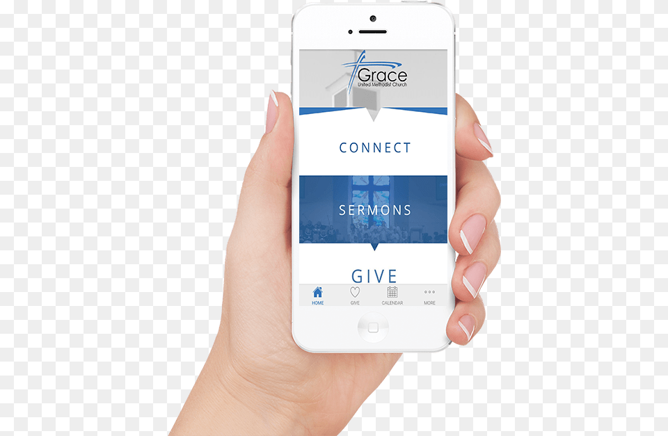 Connect With Us Through Our New App Text Ccgrace App All In One Smart Home App, Electronics, Mobile Phone, Phone, Person Free Png Download