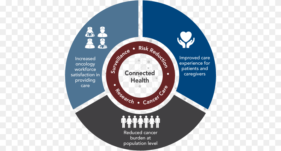 Connected Health And Cancer Pie Chart Tass Skills, Disk, Dvd Free Transparent Png