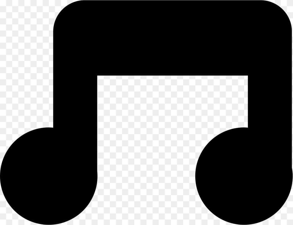 Connected Musical Note Thick Outline Icon Free Download, Person, Text Png Image