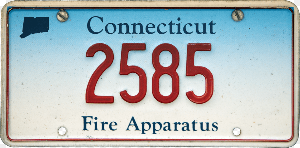 Connecticut License Plate Fire Apparatus, License Plate, Transportation, Vehicle, Number Free Png