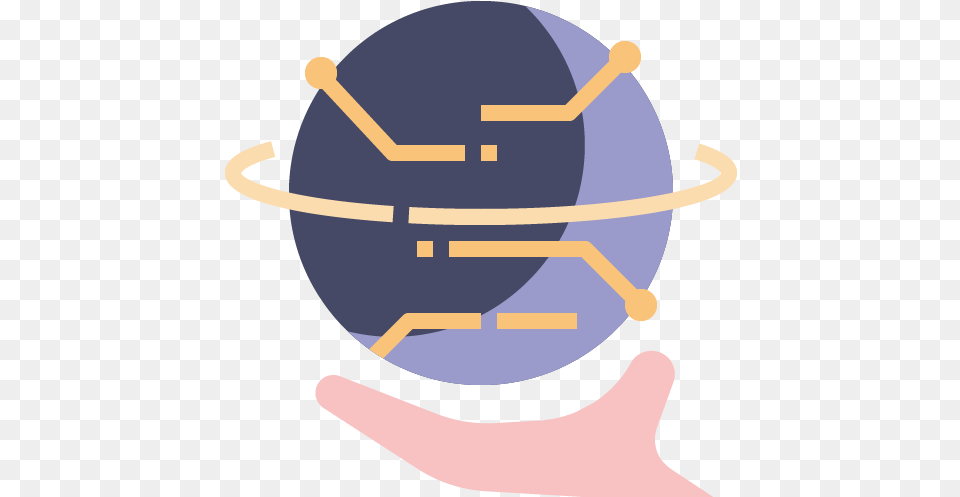 Connection Ar Virtual World Hand Icon Nivea Baby, Astronomy, Outer Space, Planet, Globe Png Image