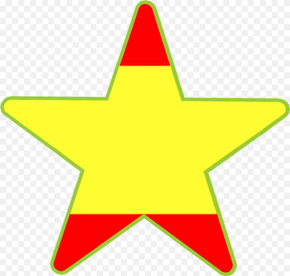 Connections Star Languages Spanish Flag Star Shape Spanish Flag, Star Symbol, Symbol Png Image
