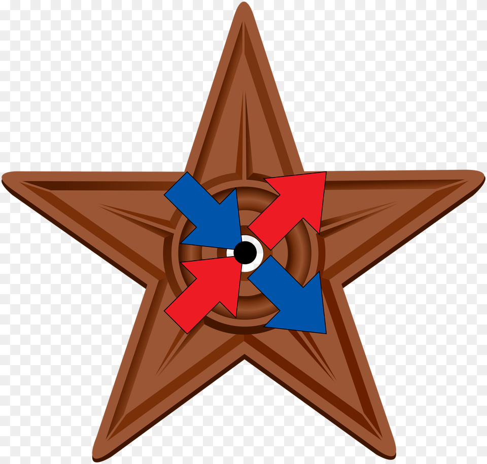 Connectivity Barnstar Clipart, Star Symbol, Symbol, Rocket, Weapon Free Png