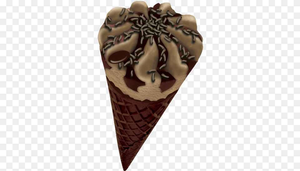 Conner Brigadeiro Ice Cream Cone, Dessert, Food, Ice Cream Png Image