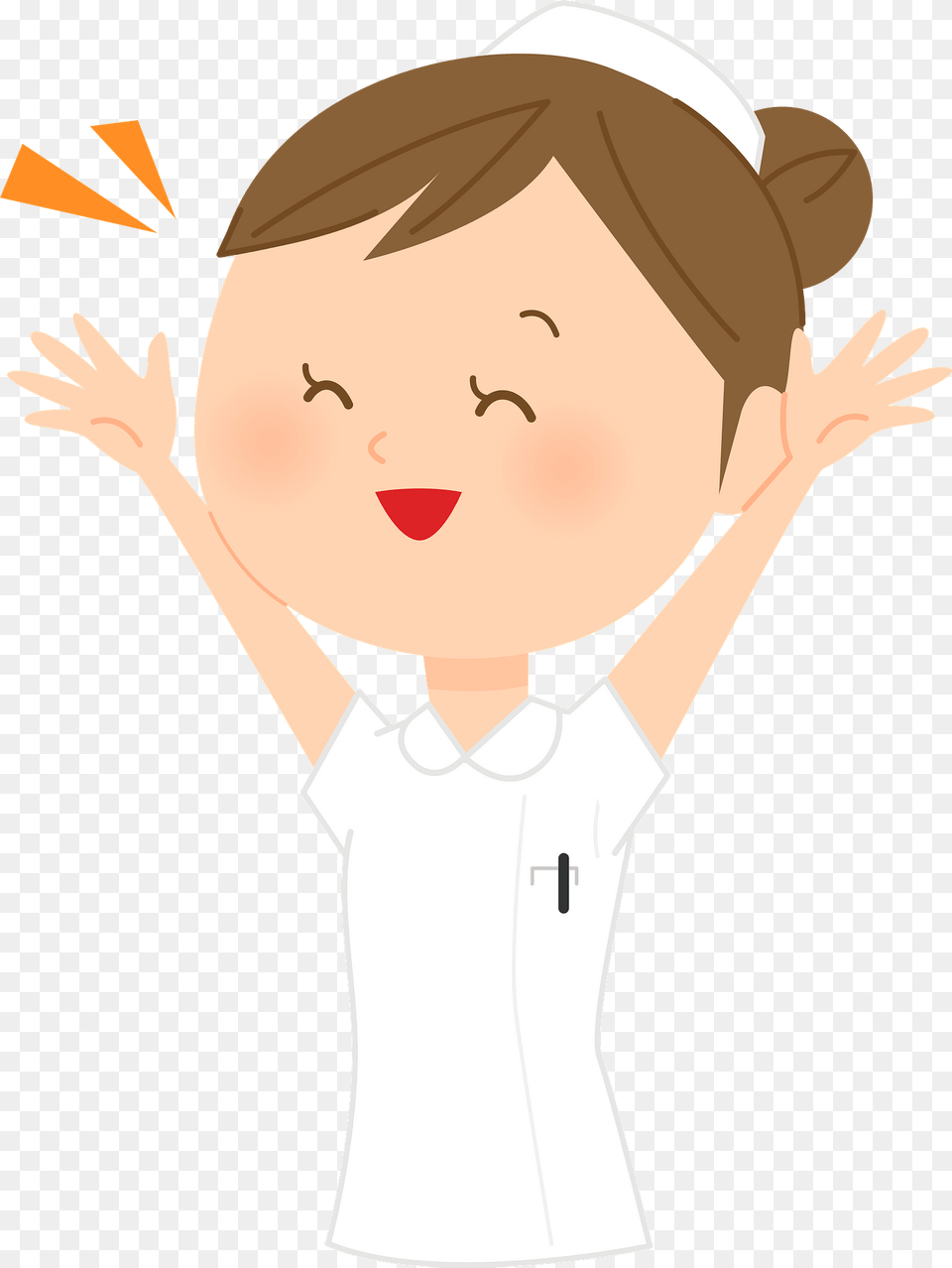 Connie Nurse Woman Is Expressing Joy Clipart, Baby, Person, Face, Head Free Transparent Png