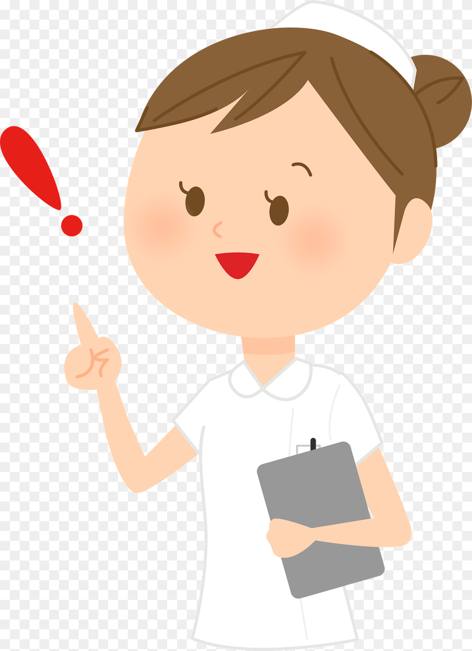 Connie Nurse Woman Realizes Something Clipart, Baby, Person, Cutlery, Face Png Image