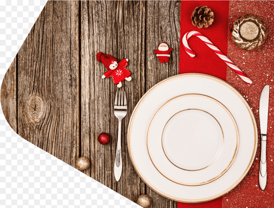 Conoce Ms Table De Noel, Cutlery, Fork, Plate, Food Free Png Download