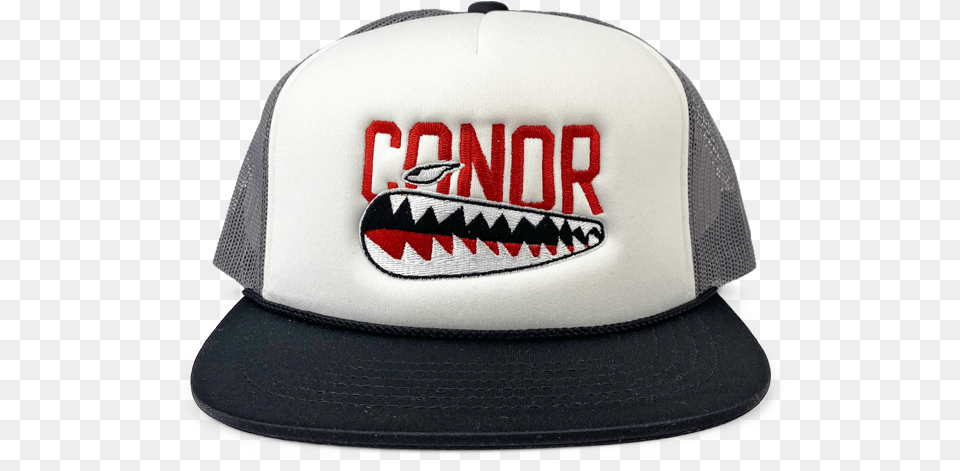Conor Daly Shark Teeth Foam Trucker For Baseball, Baseball Cap, Cap, Clothing, Hat Png