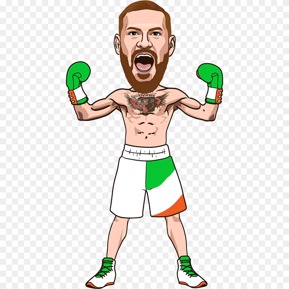 Conor Mcgregor, Clothing, Shorts, Person, Face Free Png Download