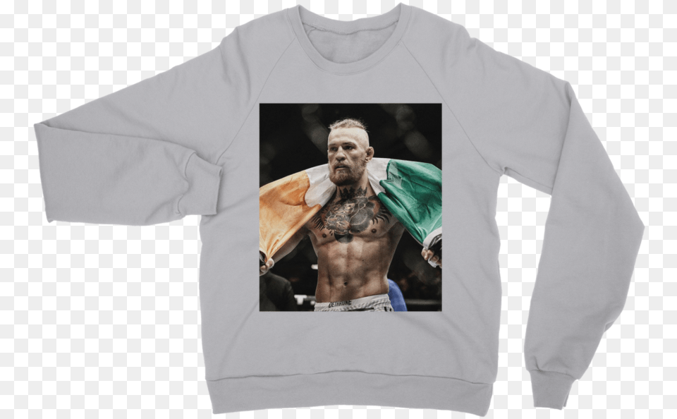 Conor Mcgregor Classic Adult Sweatshirt Sweatshirt, T-shirt, Clothing, Sleeve, Long Sleeve Free Png Download