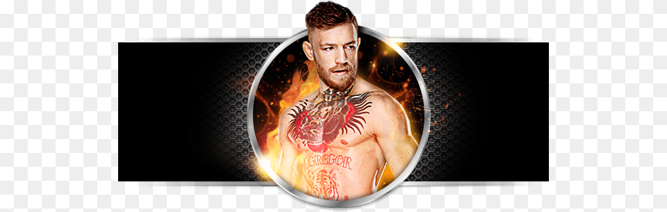 Conor Mcgregor Conor Mcgregor By Colt Walker, Person, Skin, Tattoo, Adult Free Png Download
