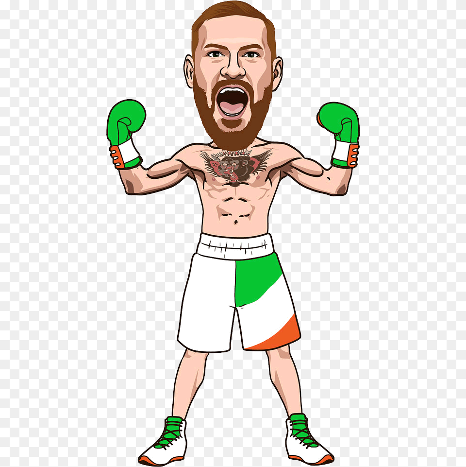 Conor Mcgregor Drawing Easy, Clothing, Shorts, Person, Face Png Image